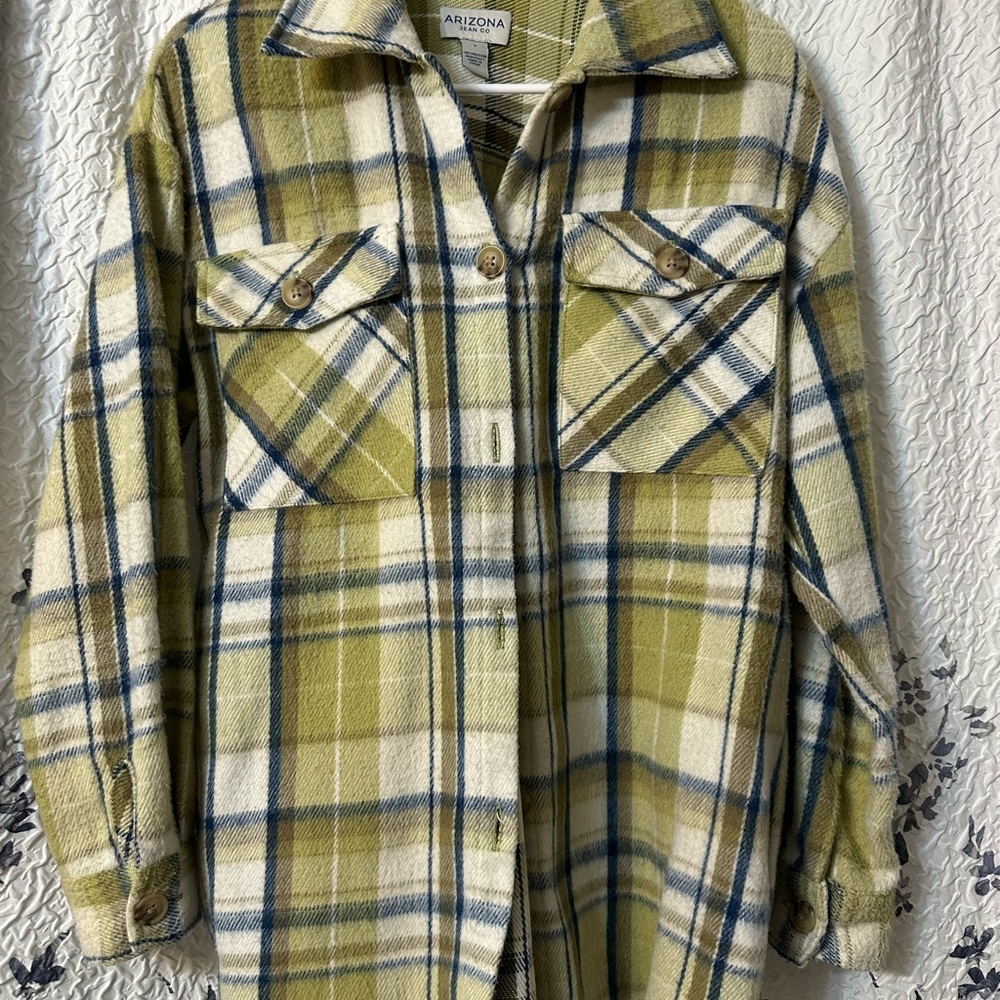 Arizona Plaid Button-Up sweater